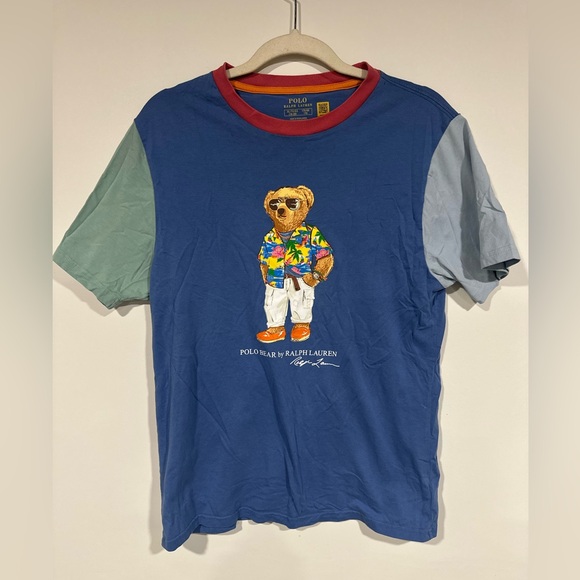 Polo Ralph Lauren Other - POLO RALPH LAUREN Boys Color Blocked Polo Bear Tee XL 18-20